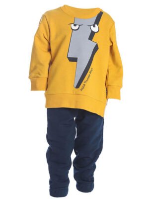 2264154 Joyce Σετ φόρμα αχνούδιαστη αγόρι κίτρινο
