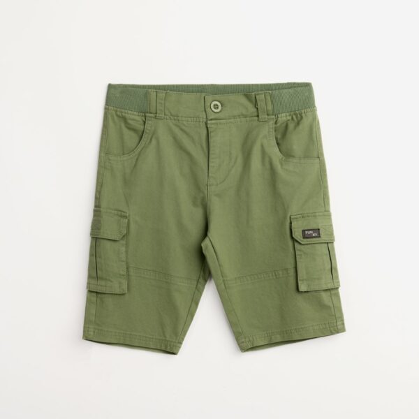124-113100-2 Funky Βερμούδα cargo αγόρι hedge green
