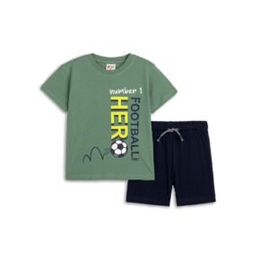 125-301113-1 Funky Σετ μπλούζα βερμούδα αγόρι garden μπλε