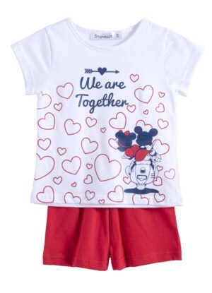 62515498 Frenzy Πιτζάμα κορίτσι λευκό κόκκινο