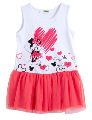 62516052 Frenzy Φόρεμα κορίτσι λευκό κοραλί