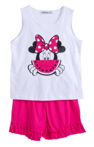 63515478 Frenzy Πιτζάμα κορίτσι λευκό φούξια