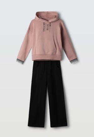 243029 Ebita Σετ φόρμα φούτερ με κουκούλα κορίτσι ροζ