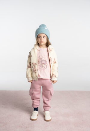 243250 Ebita Σετ φόρμα φούτερ ζακέτα κορίτσι ροζ