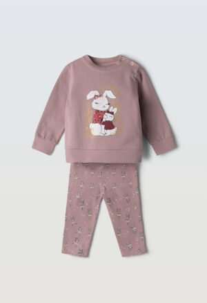 243515 Ebita Σετ μπλούζα κολάν φούτερ μηνών κορίτσι ροζ