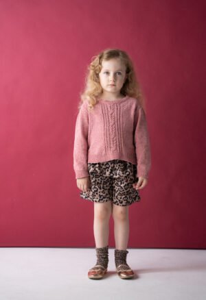 255210 Ebita Σετ μπλούζα σορτς με στέκα κορίτσι ροζ