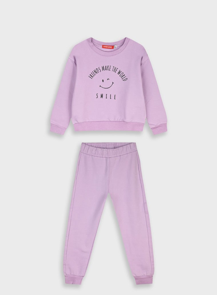 15-125387-0 Energiers Σετ φόρμα φούτερ κορίτσι λιλά