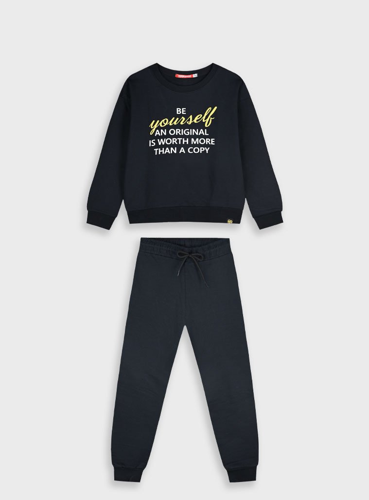 16-125286-0 Energiers Σετ φόρμα φούτερ κορίτσι μαύρο