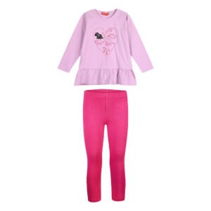 15-123360-0 Energiers Σετ μπλούζα κολάν κορίτσι ροζ φούξια