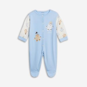 226-050138-1 Funky Φορμάκι ολόσωμο μηνών αγόρι σιελ allover