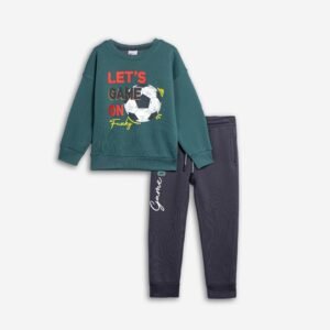226-317121-2 Funky Σετ φόρμα φούτερ αγόρι irish green ανθρακί