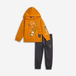 226-317125-2 Funky Σετ φόρμα φούτερ με κουκούλα αγόρι nugget ανθρακί