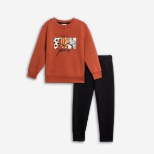 226-317127-1 Funky Σετ φόρμα φούτερ αγόρι τσίλι μαύρο