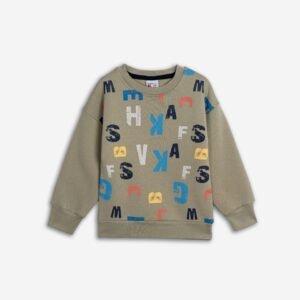 226-392104-2 Funky Μπλούζα φούτερ αγόρι ευκάλυπτος allover