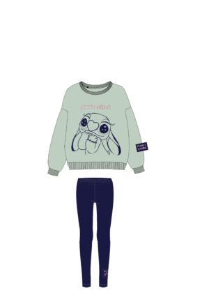 226-539101-2 Funky Σετ μπλούζα κολάν φούτερ κορίτσι φυστικί μπλε