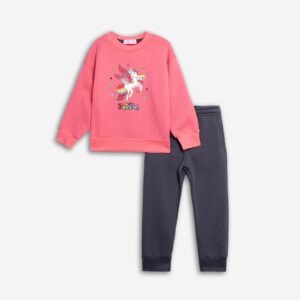 226-717109-2 Funky Σετ φόρμα φούτερ κορίτσι confetti ανθρακί