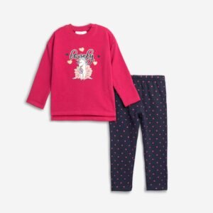 226-721103-1 Funky Σετ μπλούζα κολάν κορίτσι rose μπλε allover