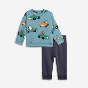 226-817117-1 Funky Σετ φόρμα φούτερ μηνών αγόρι latigo bay allover ανθρακί