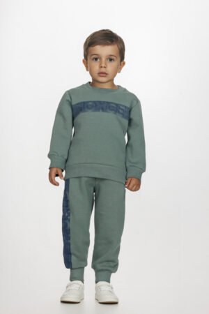 2562116 Joyce Σετ φόρμα φούτερ αγόρι χακί