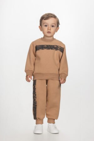 2562116 Joyce Σετ φόρμα φούτερ αγόρι καφέ