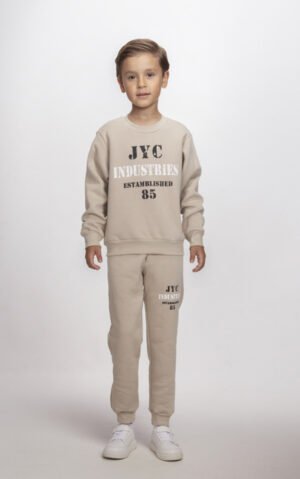 2564121 Joyce Σετ φόρμα φούτερ αγόρι μπεζ