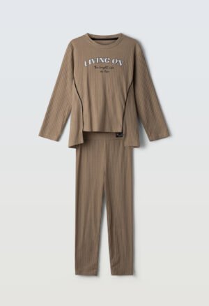 255003 Ebita Σετ μπλούζα κολάν κορίτσι μπεζ