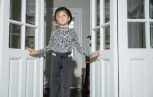 255024 Ebita Σετ μπλούζα παντελόνα κορίτσι μαύρο