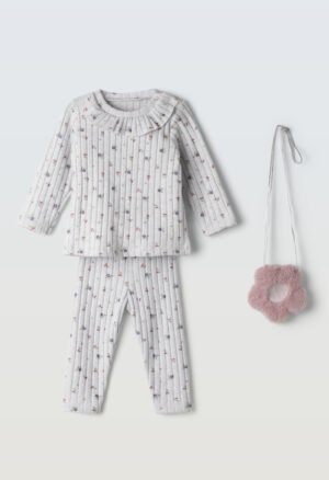 255523 Ebita Σετ μπλούζα κολάν τσαντάκι μηνών κορίτσι πάγος