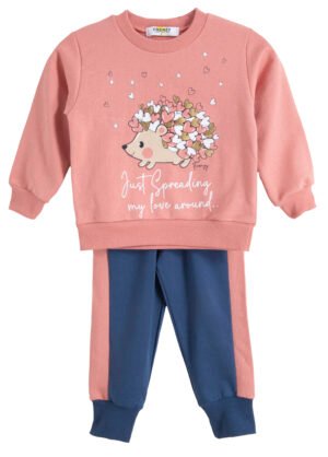 62525503 Frenzy Σετ φόρμα αχνούδιαστη κορίτσι σομόν μαρέν