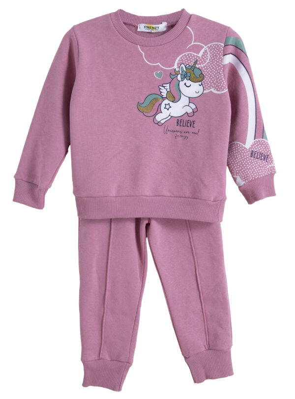 62525505 Frenzy Σετ φόρμα φούτερ κορίτσι dusty pink
