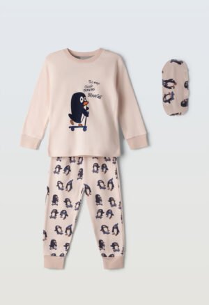 H-605 Ebita Πιτζάμα κορίτσι σομόν