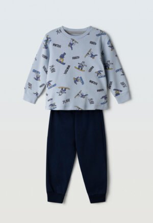 H-608 Hashtag Πιτζάμα αγόρι σιέλ