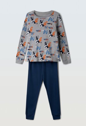 H-622 Hashtag Πιτζάμα αγόρι γκρι