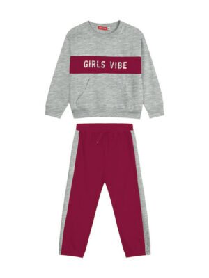 15-123353-0 Energiers Σετ φόρμα αχνούδιαστη κορίτσι γκρι μελανζέ ορχιδέα