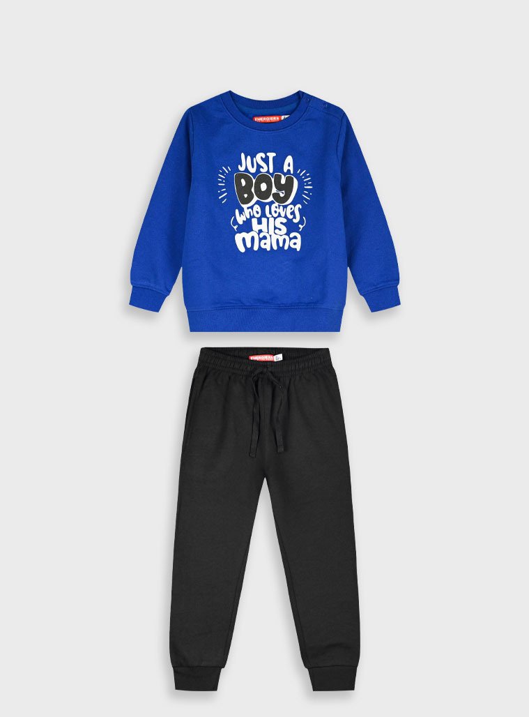 12-125186-0 Energiers Σετ φόρμα φούτερ αγόρι μπλε μαύρο