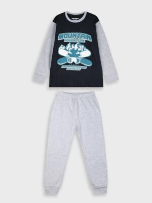 33-125001-9 Energiers Πιτζάμα αγόρι ανθρακί γκρι μελανζέ