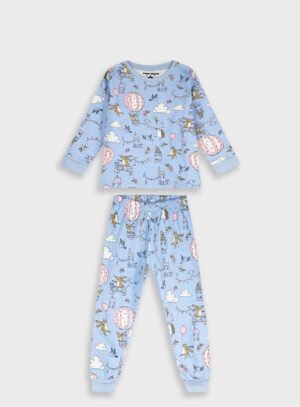 35-125300-9 Energiers Πιτζάμα κορίτσι γαλάζιο allover