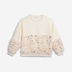 226-592110-1 Funky Μπλούζα φούτερ κορίτσι εκρού