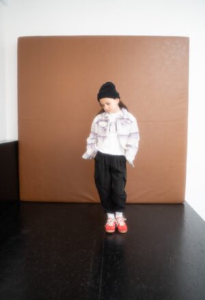 243070 Ebita Σετ μπλούζα παντελόνα πουκάμισο κορίτσι καρό μαύρο