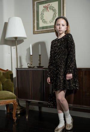 255054 Ebita Φόρεμα με τσαντάκι κορίτσι μαύρο