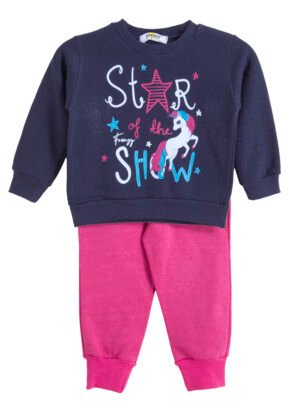 62525518 Frenzy Σετ φόρμα φούτερ κορίτσι μαρέν φούξια