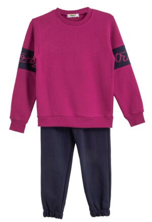 63525494 Frenzy Σετ φόρμα φούτερ κορίτσι φούξια μαρέν