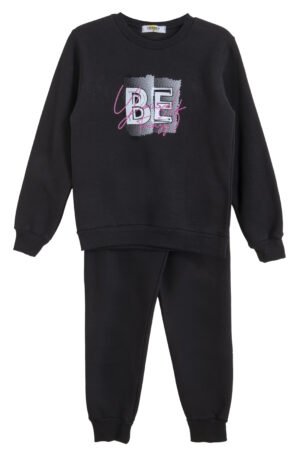 63525497 Frenzy Σετ φόρμα φούτερ κορίτσι μαύρο