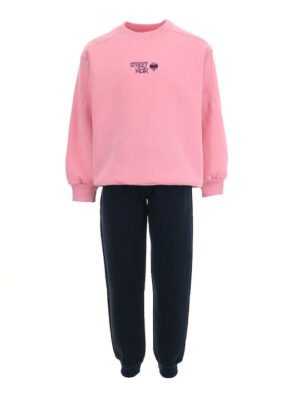 2563119 Joyce Σετ φόρμα φούτερ κορίτσι ροζ