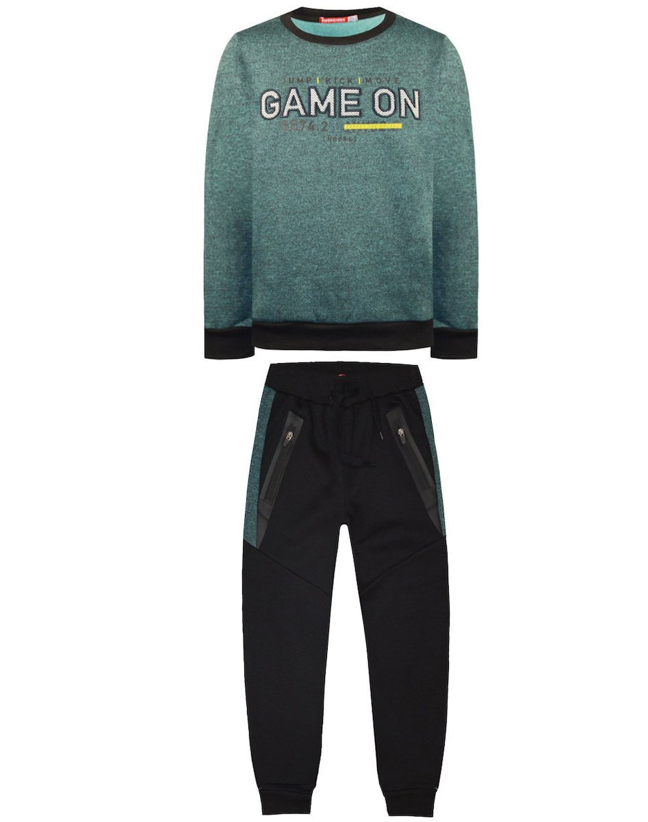 13-122074-0-9 Energiers Σετ φόρμα φούτερ αγόρι τιρκουάζ μελανζέ