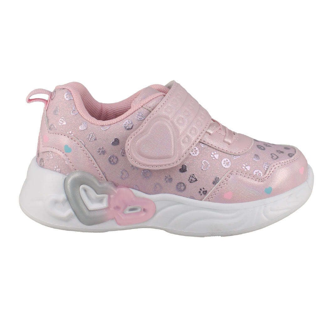 92.KARLA-195 IQ shoes Ανατομικό Sneakers με φωτάκια κορίτσι ροζ