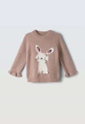 255533 Ebita Μπλούζα πλεκτή κορίτσι ροζ