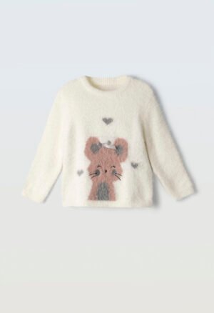 255234 Ebita Μπλούζα πλεκτή κορίτσι εκρού