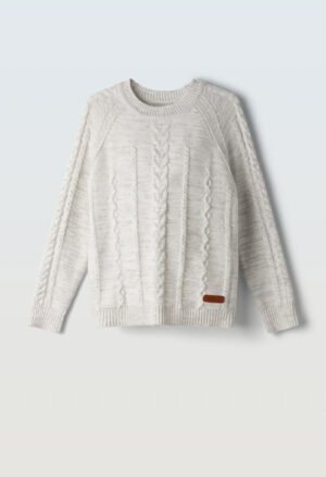 255707 Hashtag Μπλούζα πλεκτή αγόρι γκρι