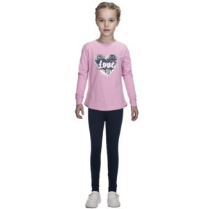 2563164 Joyce Σετ μπλούζα κολάν κορίτσι ροζ μπλε